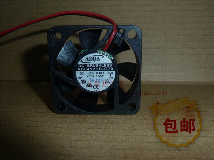 全新原装ADDA AD0412HB-G70 12V 0.10A双滚珠4CM风扇 电脑硬件/显示器/电脑周边 散热器/风扇 原图主图