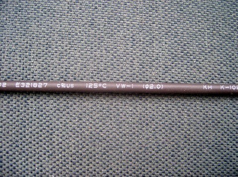 KOSOO 优质环保 UL125℃ 2MM热缩管 黑色 0.9元/米