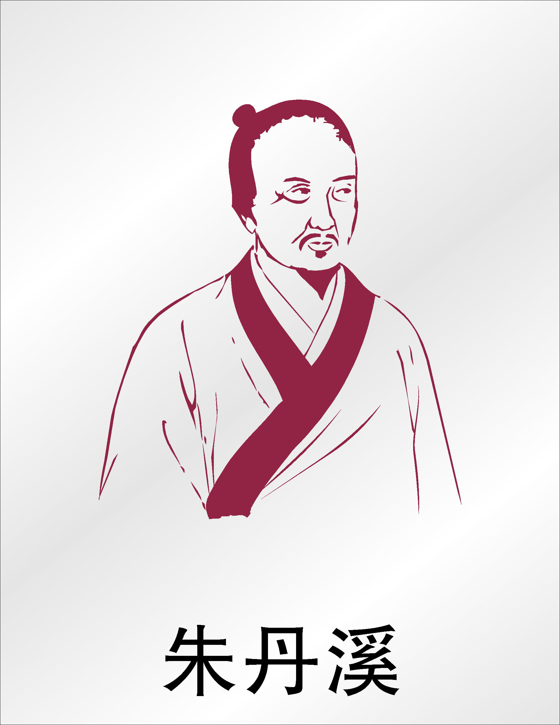 589海报印制海报展板素材44中国古代名医朱丹溪画像