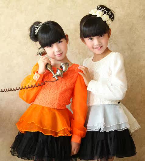 Chemise fille à manche longue en coton - Ref 2087497 Image 1