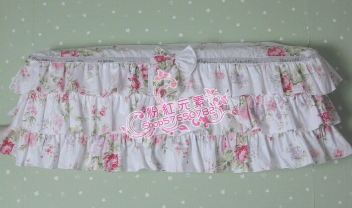 韩式田园*美丽容颜*蝴蝶结纯棉布艺空调防尘罩挂式空调罩挂机罩