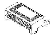 MiniSAS 内部板端连接器 26针     755860004