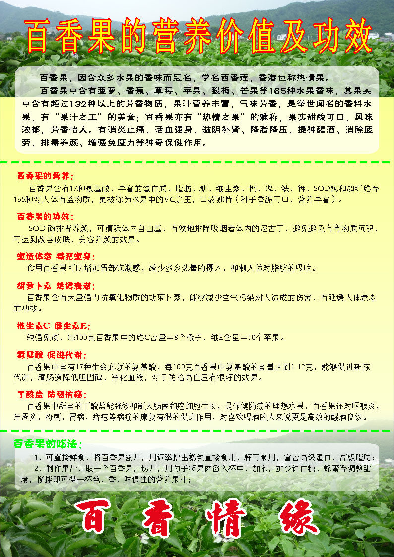 589海报印制海报展板素材735百香果的价值与功效