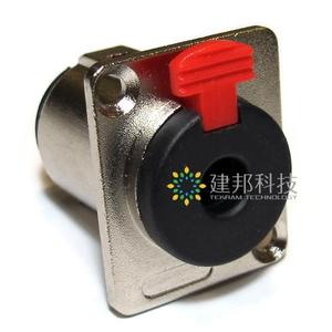 精品6.35mm耳机插座大三芯麦克风插座耳放接插端子立体声带锁紧