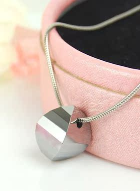 时尚风女士闪亮钨金生日礼物吊坠