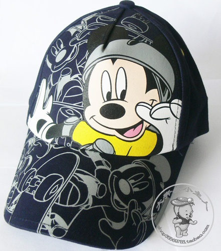爆新款正版迪士尼帽 Disney棒球帽米奇棒球帽儿童帽SM60029丈青