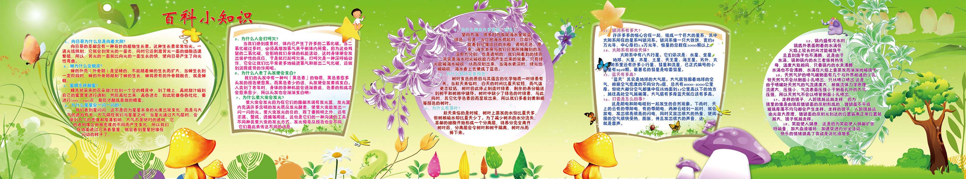 659海报印制展板素材478学校百科小知识宣传教育