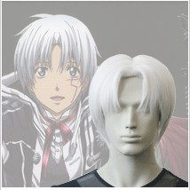 cosplay假发 驱魔少年 亚连 沃克 白色短发 动漫造型假发
