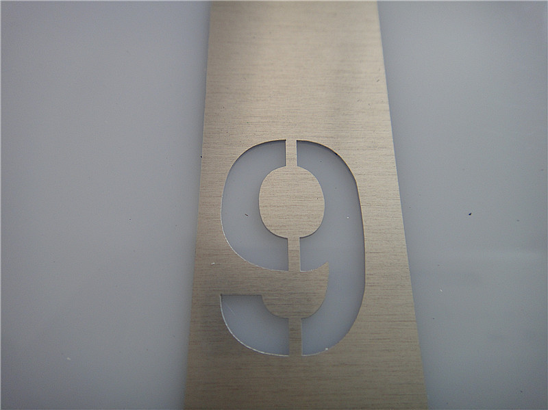 喷漆模板 漏板 铝质 模板 金属镂空字 非常精细 圆管喷漆模板