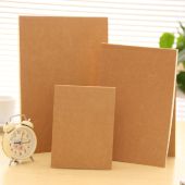 简约商务纯色速写本办公学生专用空白练习本笔记本文具记事本日记本子小本子 空白内页草稿本 本木 拍纸本