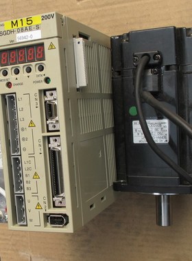 二手安川伺服驱动器SGDH-08AE-S 配套电机SGMAH-08AAA41 成色好
