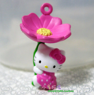07 北海道 抱花造型㊣地域限定版hello kitty挂件●