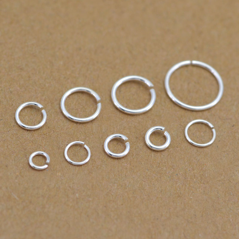 diy纯银手链配饰搭扣开口圈