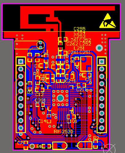 cc2530模块pcb原理图 zigbee cc2530模块原理图PCB zigbee CC2530