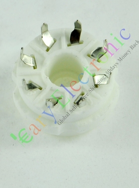 陶瓷八脚PCB电子管镀银GZC8-Y管座适EL34 KT66 KT88 6V6 6n5p等