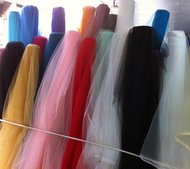 加密美国中硬网纱布料