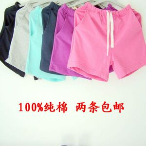 两条包邮 女士100%纯棉短裤休闲热裤全棉家居睡裤半裤可外穿超柔