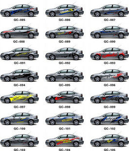 5000套五钻超火流行 车贴矢量图 刻绘图库素材 车贴图库 车贴素材