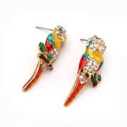 Smiling jewelry new Korean version of the OWL earrings fashion jewelry rhinestone earrings 345497