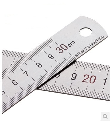 剑鱼钢直尺 尺子 刻度尺 钢尺测量工具15cm 20cm 30cm 50cm 100cm
