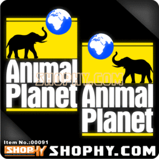 3M反光贴00091探索频道DISCOVERY之动物星球对贴版16CM