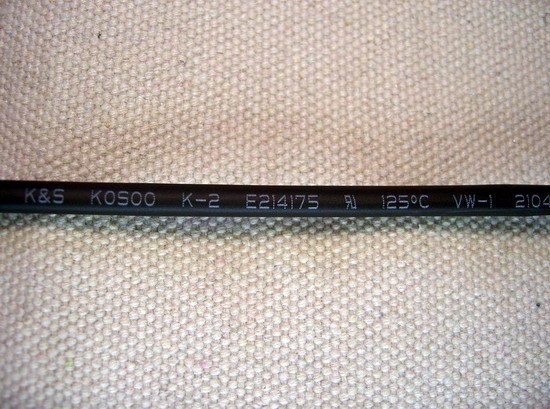 KOSOO 优质环保 UL125℃ 3MM热缩管 黑色 0.9元/米