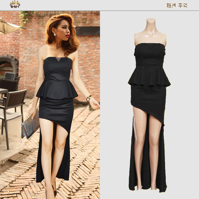 19 New products sexy Korean Edition new pattern Wrap chest undergarment covering the chest and abdomen Backless Self cultivation Package hip fish tail Dovetail Women's wear Long dress Eveningin the Women's clothing/Boutique , Dress  category - from Buy2taobao.com to provide professional Taobao agent buy service