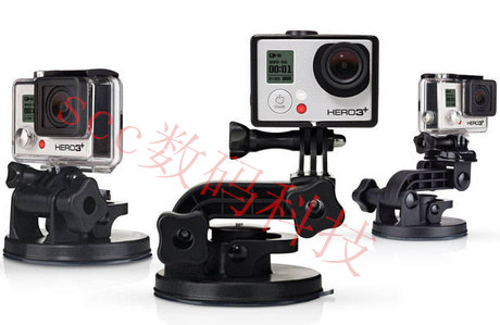 GoPro HERO8/5/6/7相机配件山狗SJ4000SJ5000车载吸盘 支架组合