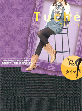 日本GUNZE郡是Tuche  经典格子袜  70D连裤袜春秋袜日系THW57