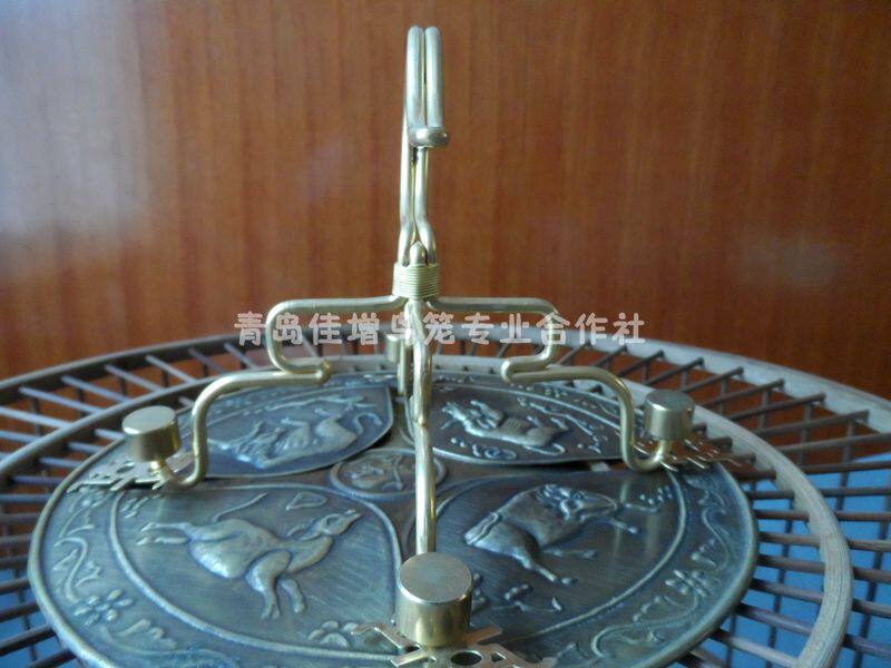 大欧鸟笼百灵手笼、画眉笼用黄铜加粗四爪钩一个