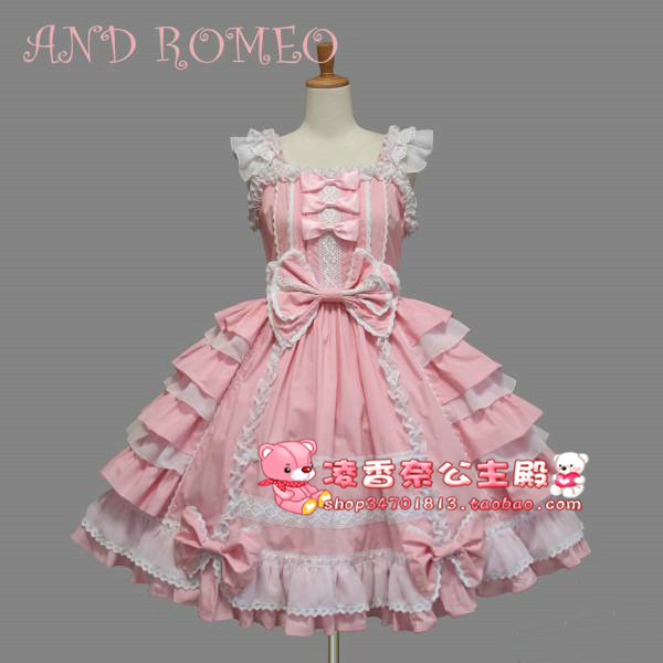 bobon欧洲站龙心家白富美华丽丽公主洋装层层蕾丝边背心连衣裙带