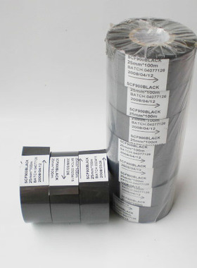 蓝莓进口scf黑色色带直热式手压打码机色带打码机耗材生产日期