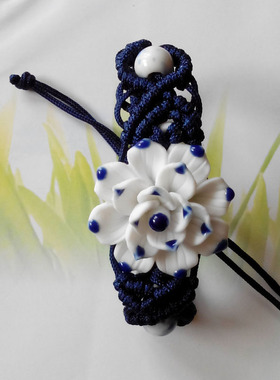 原创陶瓷饰品复古摆地摊手链