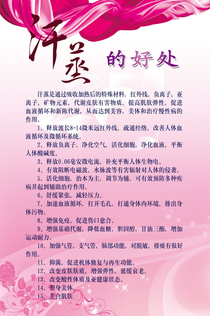 611海报印制海报展板素材682汗蒸的好处