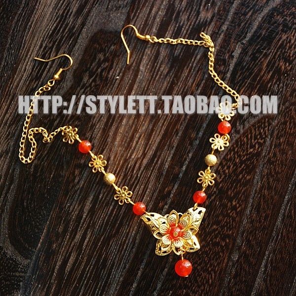 古典婚礼手工眉心坠新娘发饰