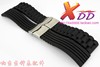 20mm22mm24mm钢带扣硅胶表带柔软连体扣硅胶带橡胶手表带防水防冻