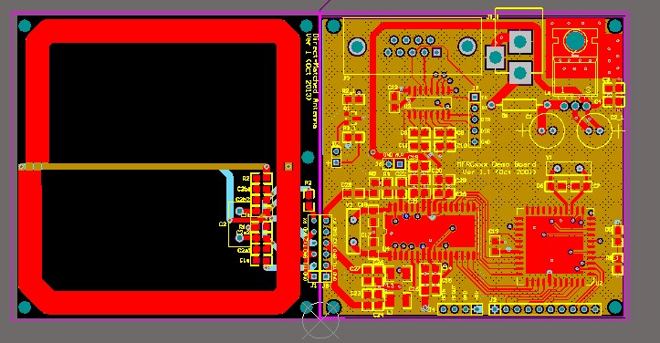 MF500非接触式IC卡读卡器PCB MFRC500读卡器PCB RC500原理图MF500 电子元器件市场 开发板/学习板/评估板/工控板 原图主图