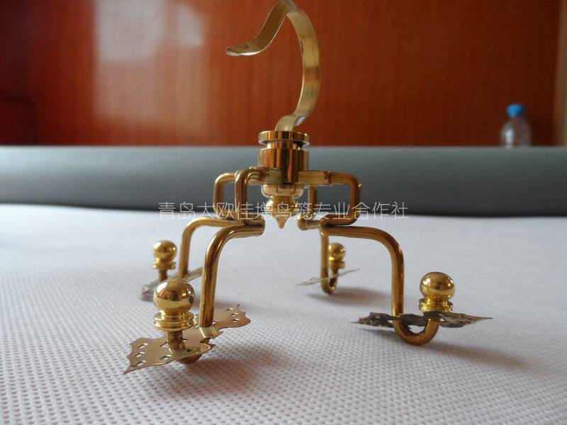 大欧鸟笼黄铜四抓钩 太保钩 靛颏红子绣眼 六寸七寸小圆笼用