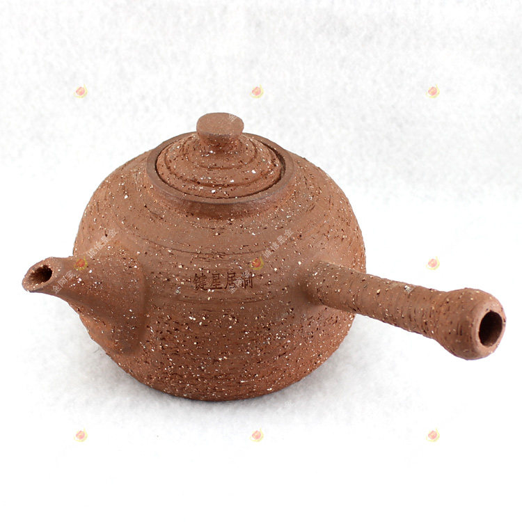 横手壶老岩砂泥手拉砂铫茶铫提粱烧水壶潮州纯手工玉书煨砂挑响壶