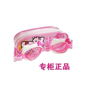 Kính bơi chính hãng Hello Kitty Hello Kitty kính bơi KT phim hoạt hình kính chống sương mù có thể được kiểm tra - Goggles