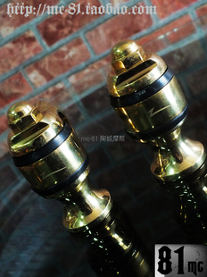 哈雷复古改装 chopper bobber 车把 把立柱 金色短款 进口