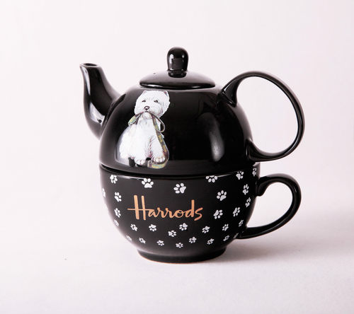 harrods英国礼物咖啡杯陶瓷茶壶