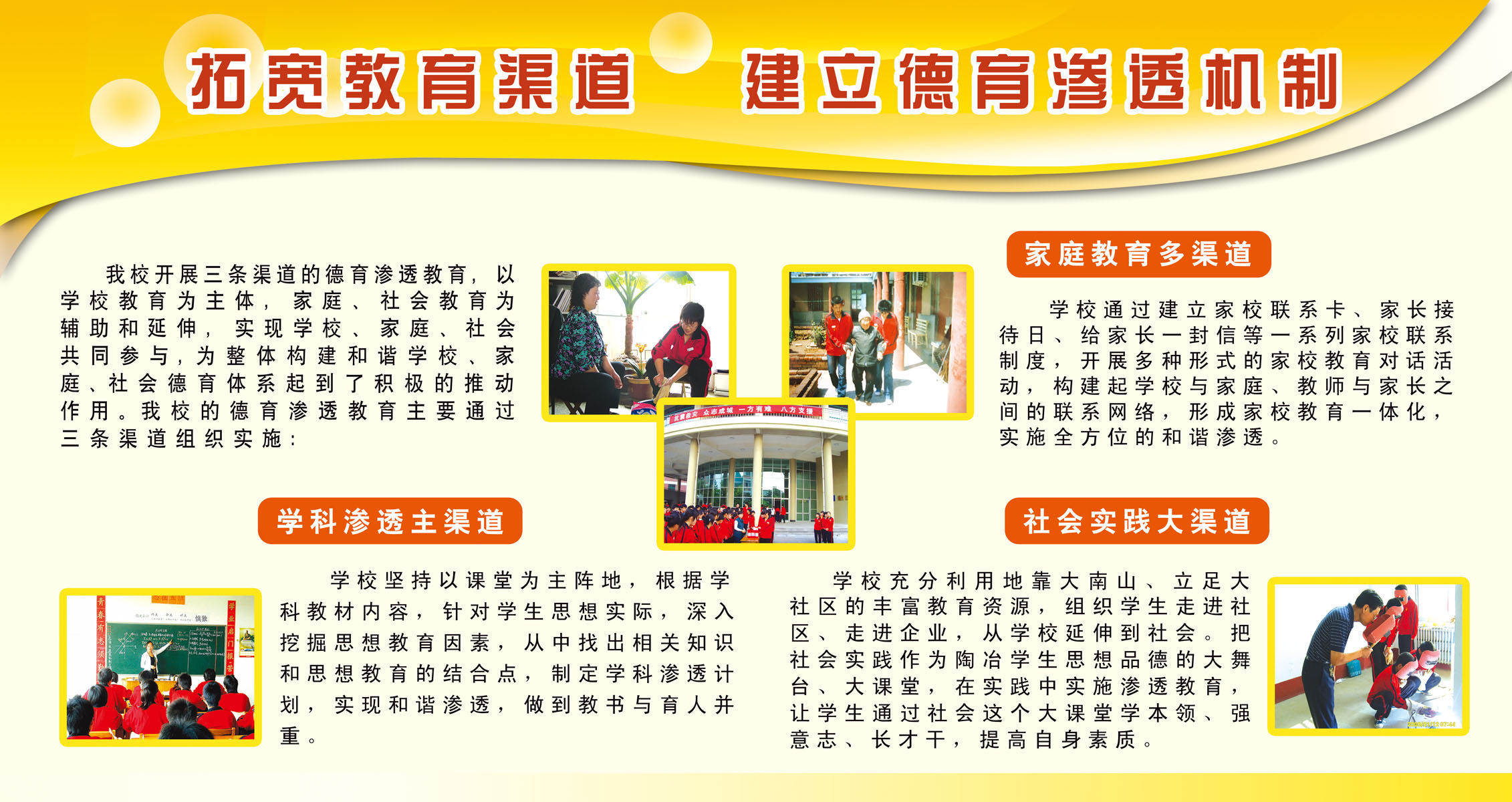 604海报印制海报展板素材381学校教育德育宣传栏看板