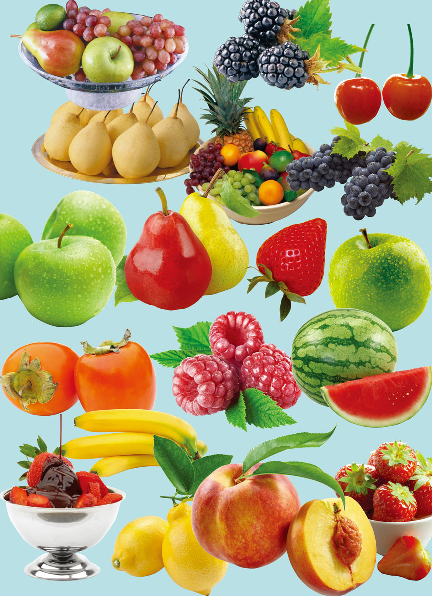 651海报印制定制展板素材557水果大全装饰画壁画墙画