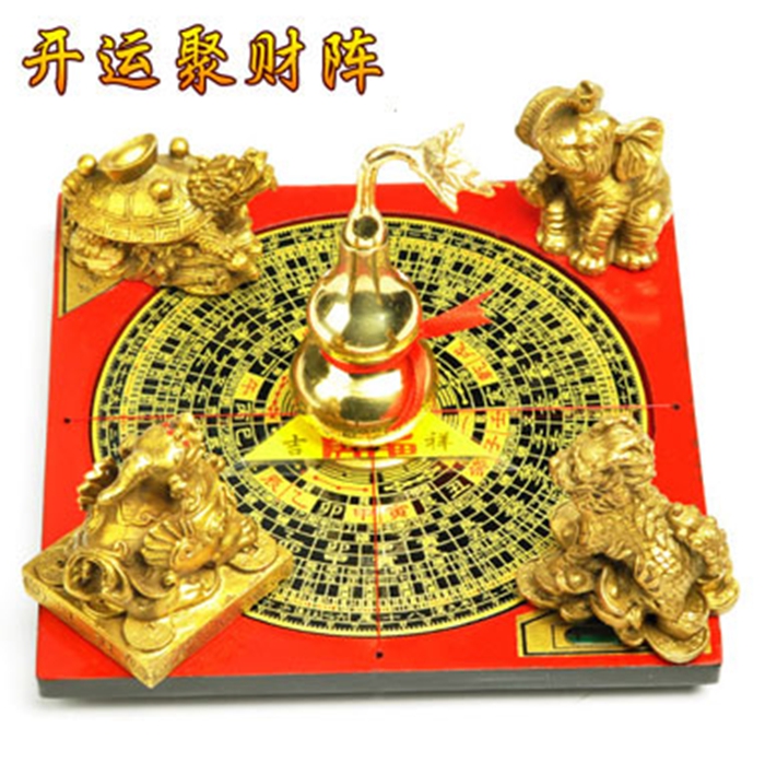 【天天特价】开光纯铜五行大阵摆件貔貅龙龟吉象麒麟葫芦超强聚财