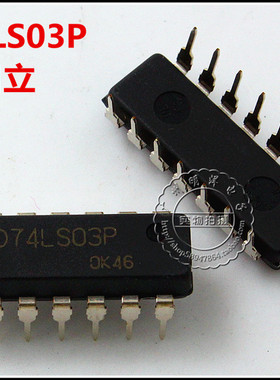 HD74LS03P  DIP-14  日立 74LS03