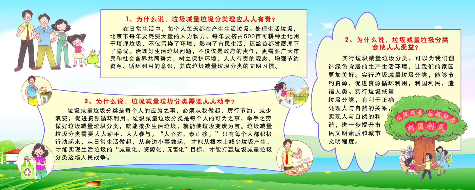 611海报印制海报展板素材384垃圾分类好处