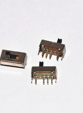 佐田|拨动开关 SS23D07VG4 4MM柄高 带支架 双排3档8脚(100个)