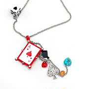 Smiling post cards rhinestone pendant necklace collar female male accessory pendant jewelry pendant jewelry