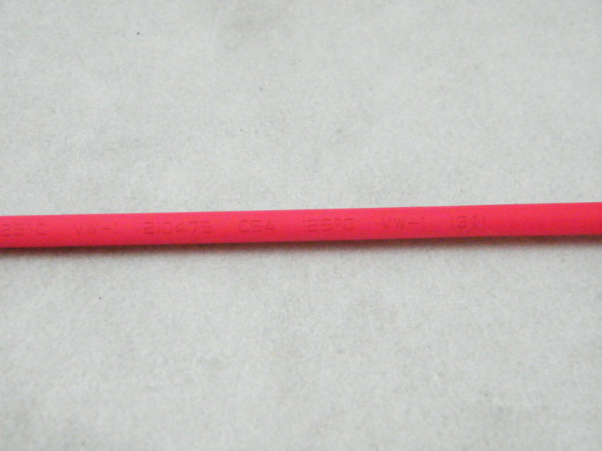 KOSOO 优质环保 UL125℃ 3MM热缩管 红色 1元/米